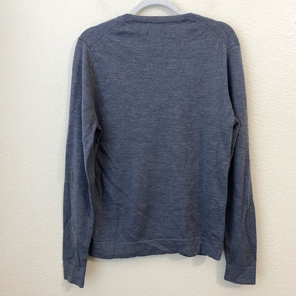The Kooples Sweatshirt Womens Medium Wool Pullover Floral Embroidered Gray - Picture 2 of 9